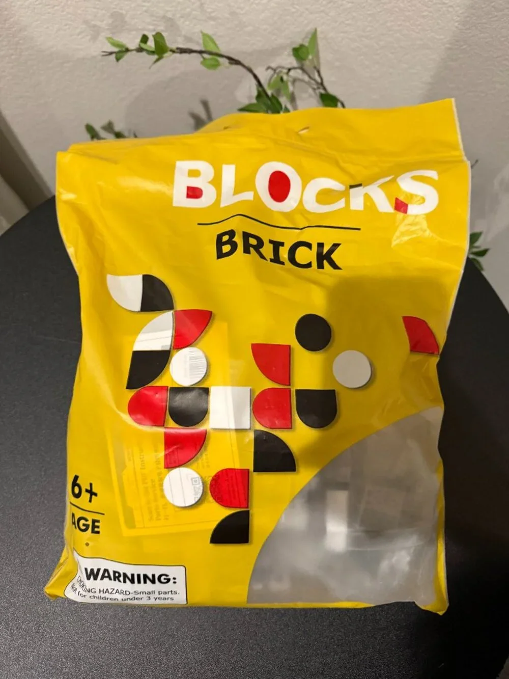 Blocks Brick Sealed Building Block Set Bag - Yellow Package Ages 6+ Unbranded